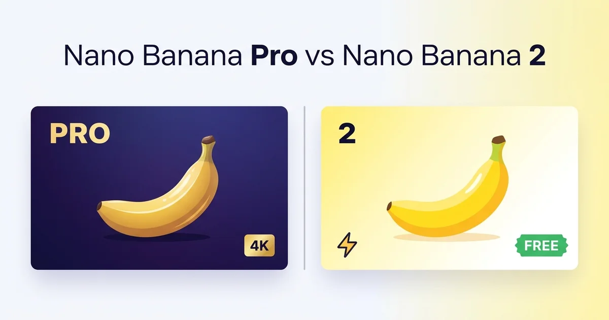 Nano Banana Pro vs Nano Banana 2: Which Should You Use?