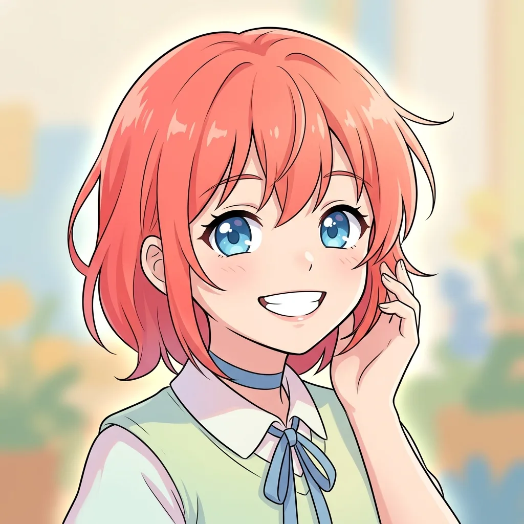 AI image-to-image photo to anime conversion