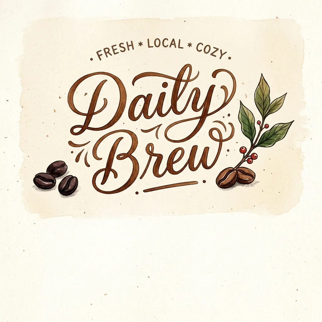 Cafe Brand Lettering