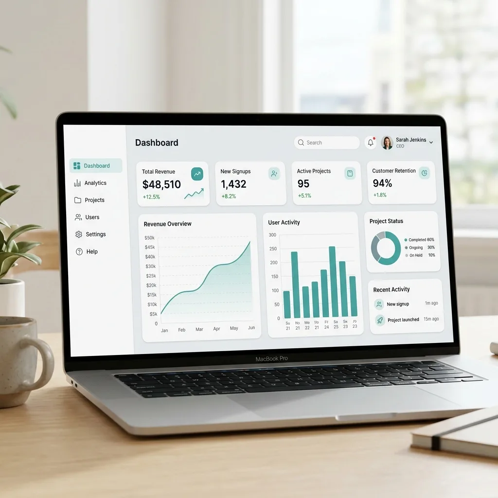 SaaS Dashboard Mockup